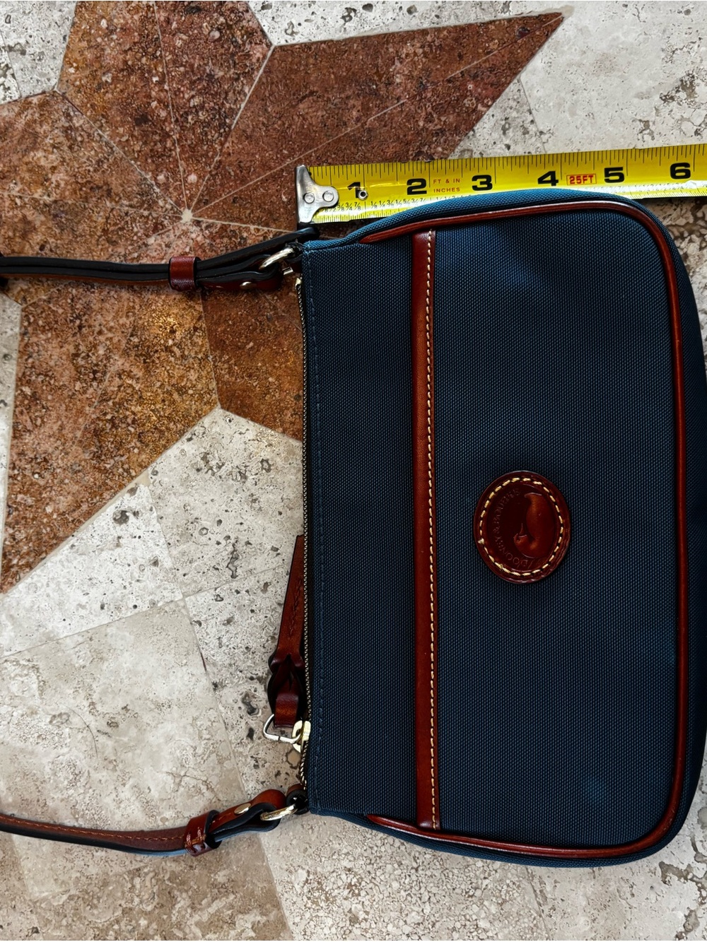 Vintage Dooney & Bourke Navy Nylon Crossbody Bag - Picture 12 of 12
